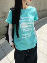 ピーチシースルーレオヤードTシャツ (11c)