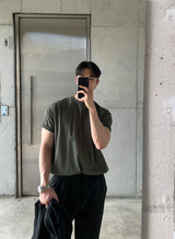 ヘンデスファーストマッスルフィットアイスバントショートスリーブTシャツ