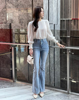 Return Back Pocket Stretch Bootcut Pants