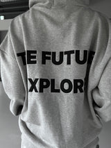 レタリング エクスプロー フーディ ジップアップ (unisex)