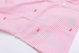 Cherry Piece Crinkle Button Shirt 232105612