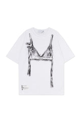 ブラスプレーグラフィックTシャツ (ホワイト)