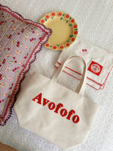 Signature canvas check tote bag