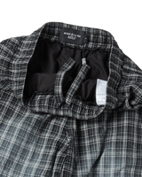 25FW CHECK TRACK WASHED PANTS BLACK