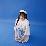 サッドエンジェルエアロクールTシャツ- BLUE