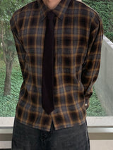 Ave checkered cropped shirt