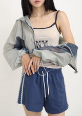 rain short hood jumper(3color)