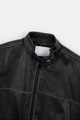 シックウォッシュドレザートラックジャケット