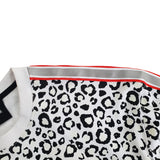 Leopard Sweatshirt (White) *reflective tape
