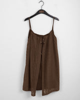 Koachi Vintage Lace Slit Layered Mini Dress