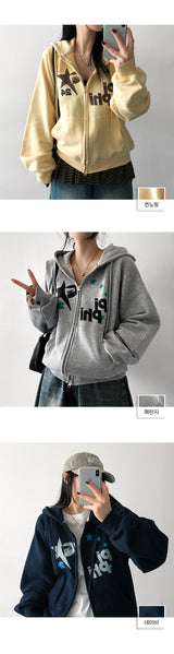Lancel Zuri Raglan Hooded Zip-Up