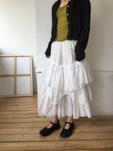 Charlotte Tiered Long Skirt (2color)