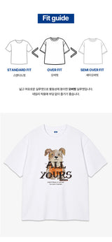 オールユアーズオーバーフィットTシャツ (3color)