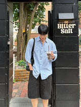 One four peaked stripe shirt