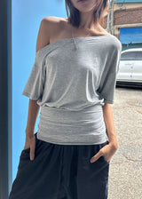 OFF SOULDER HALF TEE