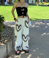 Spray Unisex Heart Cargo Pants