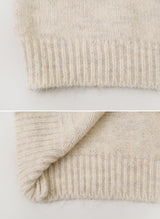 #Cozy Hairy Pastel Wool Loose Fit Knit (5color)