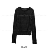 Titi wrinkle シースルー レイヤードロングスリーブ