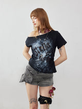 Emoha Star Off-shoulder Top