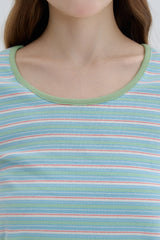 Stripe T-shirt [Green]