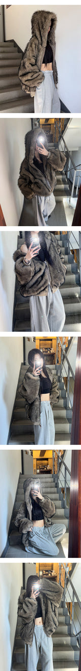 [Unisex] Fur 2way hood jumper(4color)