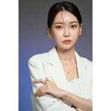 オーロラハートパルネックレス