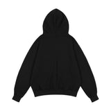 ATTENTION EYELET HOODED ZIP-UP (BLACK) F25ZA010