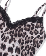 LEOPARD LACE SLEEVELESS_Brown