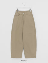 Bepos Rivet Cotton Balloon Wide Pants