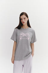 Ribbon Boxy T Gray