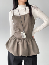 balloon strap blouse