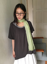 [BAONHAUS] Hironen Button Frill Layered Sleeveless