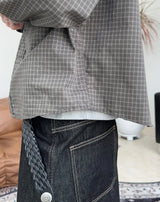 ティアクロップチェックシャツ