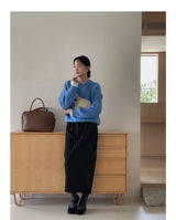 3D Embroidery Ribbon Fleece Deco Knit Sweater