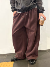 [M-XL] タックワイドスウェットパンツ(4color)