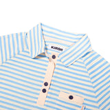 STRIPE TERRY DRESS  [SKY]