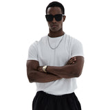 Daily Plain Muscle-fit Tshirt White