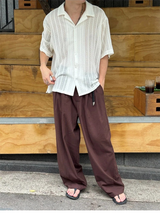 [S/S] クロシェットシースルーシャツ(2color)