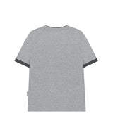 ヘブンセントカラーレイヤードロールアップTシャツ -ミランジェグレー