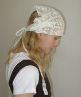 Crochet lace scarf