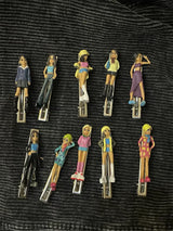 Bobby girls silver hair-pin(1pcs Random)