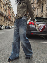 Benny loose wide denim pants