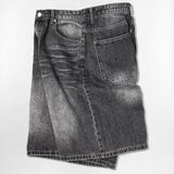 Basic Washing Bermuda Denim Pants - 2COLOR