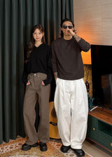 Men's カシミアウォッシャブルラウンドニット 20COLOR