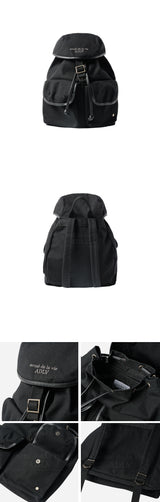 24FW ベーシックロゴ トライアングルポケット バックパック ブラック