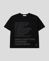 Coral Lettering Short Sleeve T-Shirt