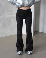 suede banding bootcut long pants