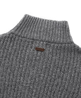 Women’s Knit Zip-Up Cardigan Charcoal