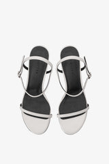 KITTEN STRAP SANDAL IN WHISPER WHITE