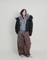 アウトストリングウィンターハイネックダックダウンパッド入りジャケット (Light Padded)